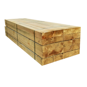 Embalagem de 20 dormentes de madeira tratada verde UC3 | 3 m x 200 mm x 100 mm